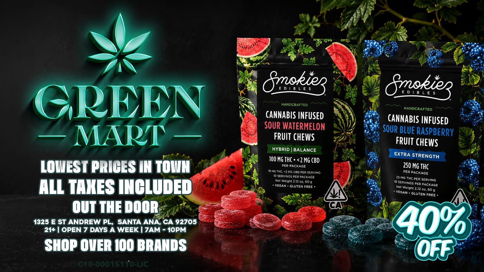 Green Mart Smokiez Sundays 40% OFF!