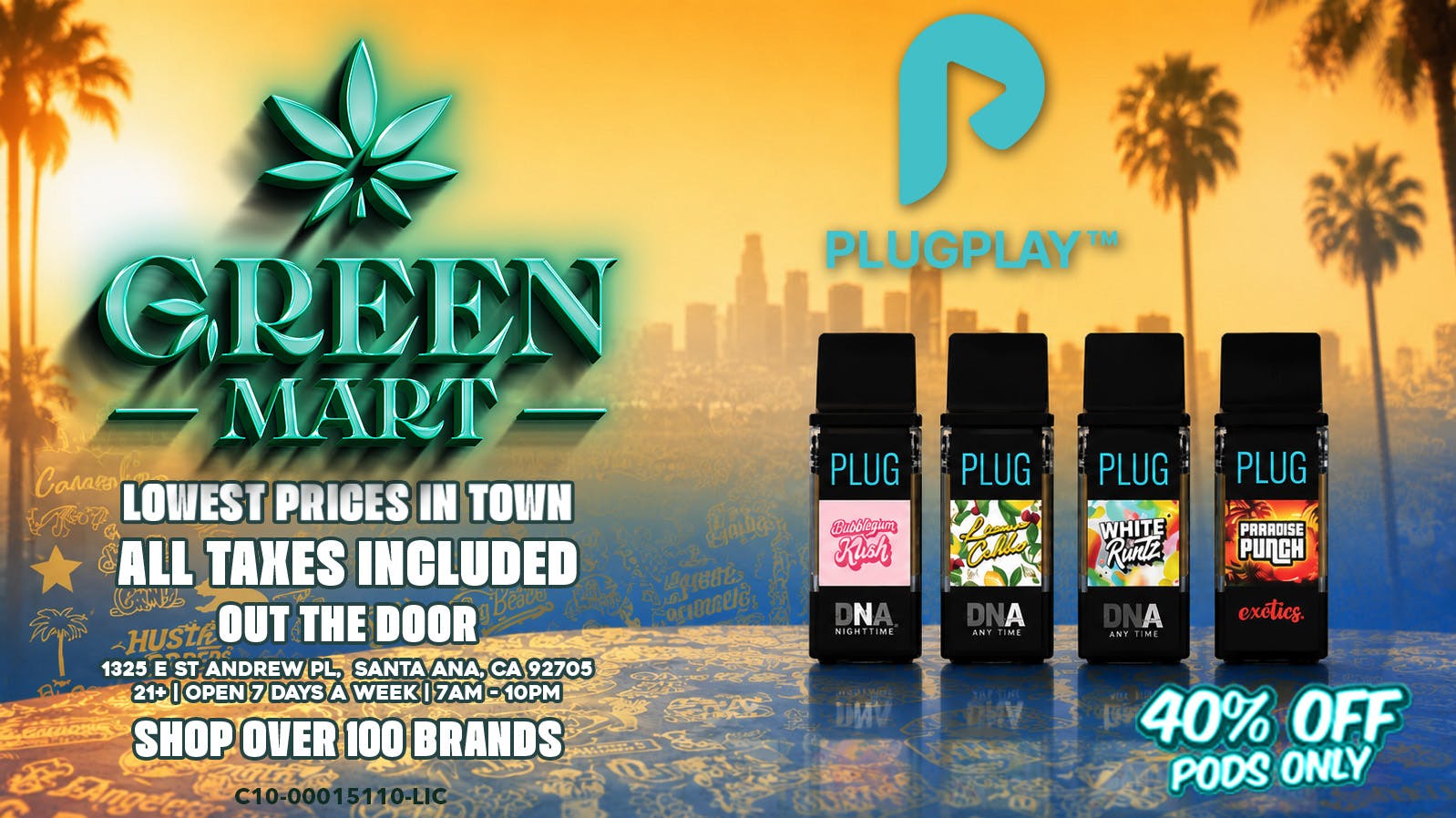 Green Mart 🔌 PlugPlay — 40% Off Pods!