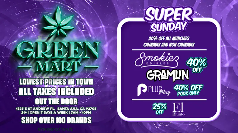 Green Mart Super Sunday 40% Off Gramlin