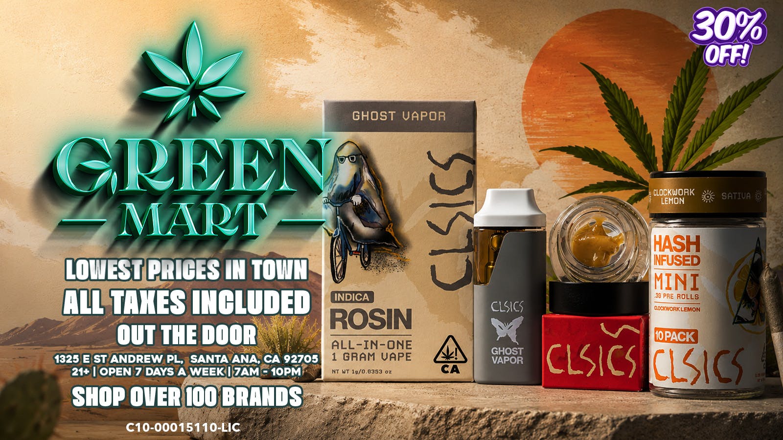 Green Mart ALL CLSICS 30%!!