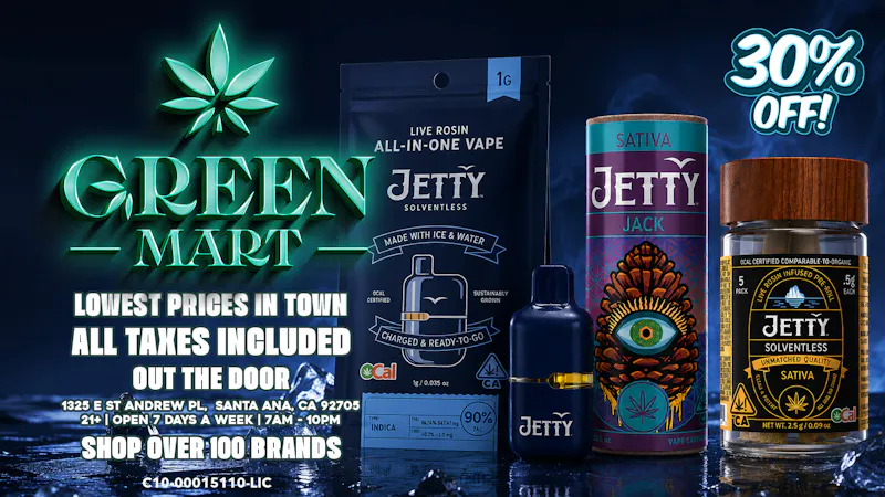 Green Mart JETTY 30% OFF Tuesday