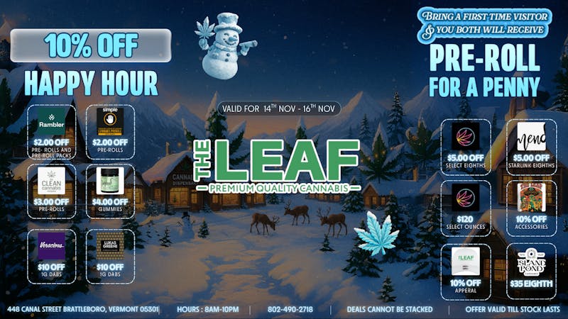 The Leaf HERE TO BRRRRRING SAVINGS