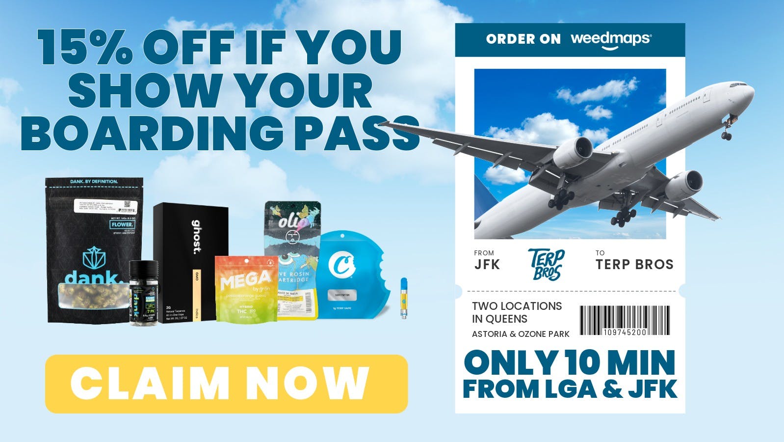 Terp Bros - Ozone Park Traveler's Special - 15% Off