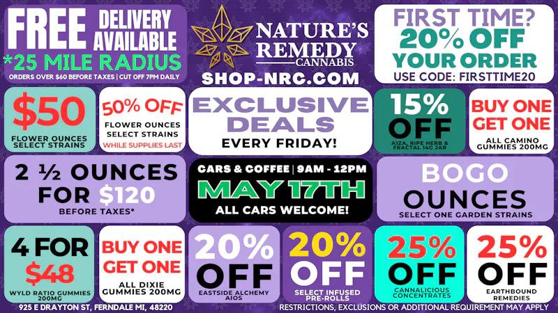 Nature's Remedy Delivery 🔥AFTER 420 FIRE DEALS🔥