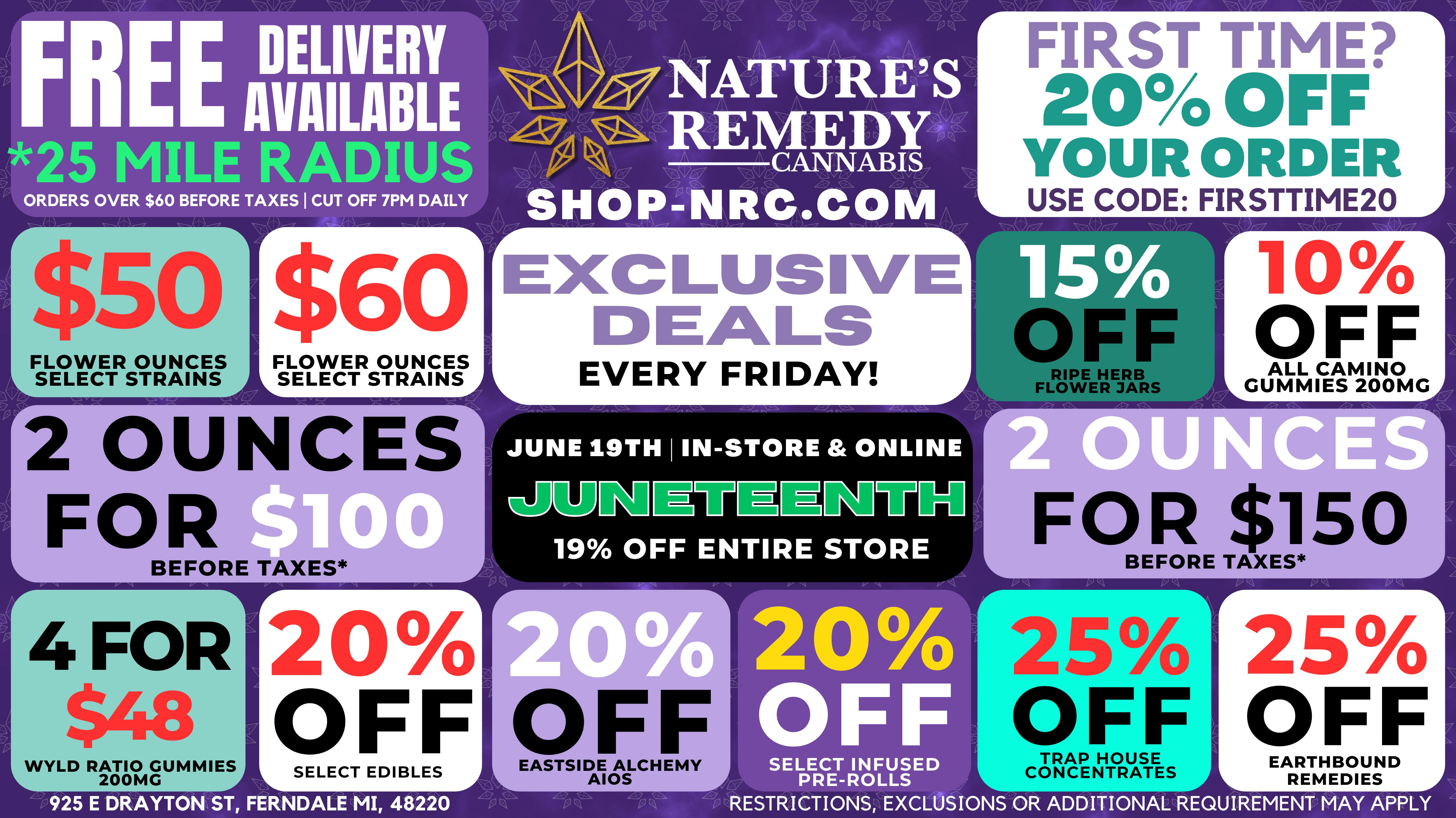 Nature's Remedy - Ferndale's Hidden Gem 🌈SMOKE LOUD SHOP PROUD WITH NRC🌈