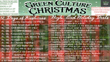 Green Culture - Miami "High" End Holiday Deals!!