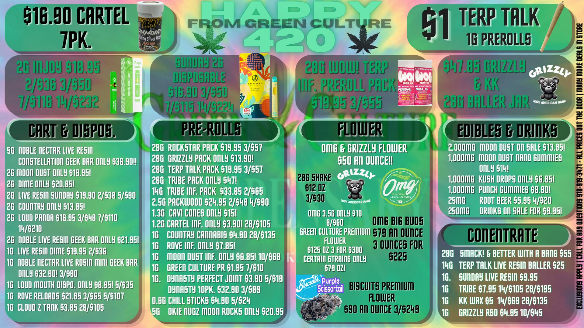 Green Culture - Miami 420 Deals Are Still Going Only @ Green Culture💚🖤