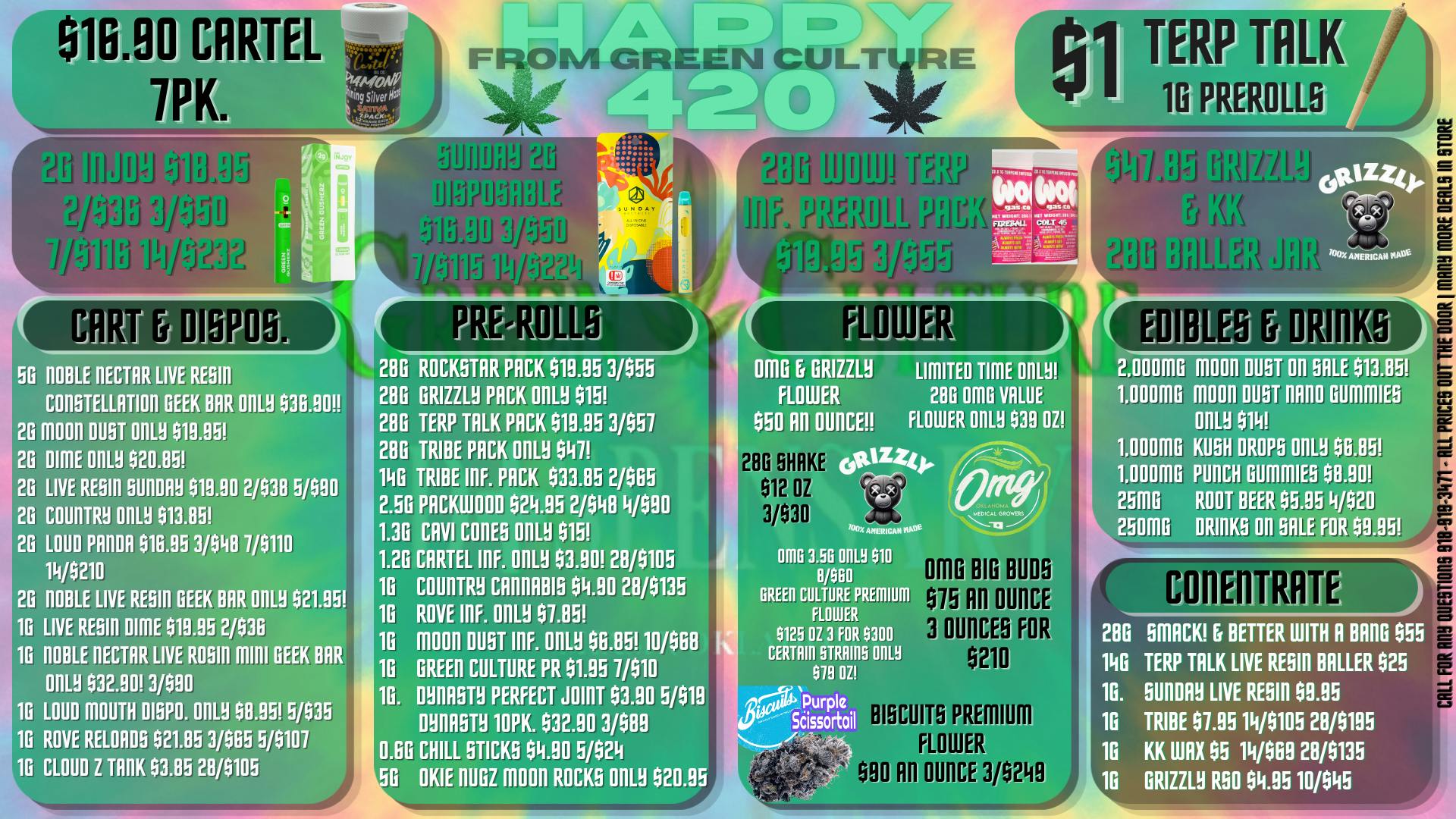 Green Culture - Miami 420 Deals Are Still Going Only @ Green Culture💚🖤