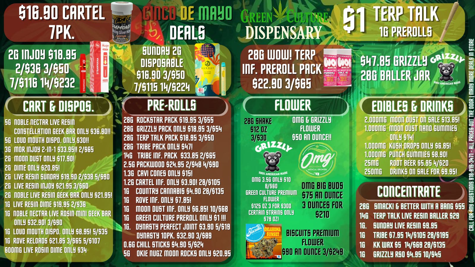 Green Culture - Miami Cinco De Mayo Deals!!