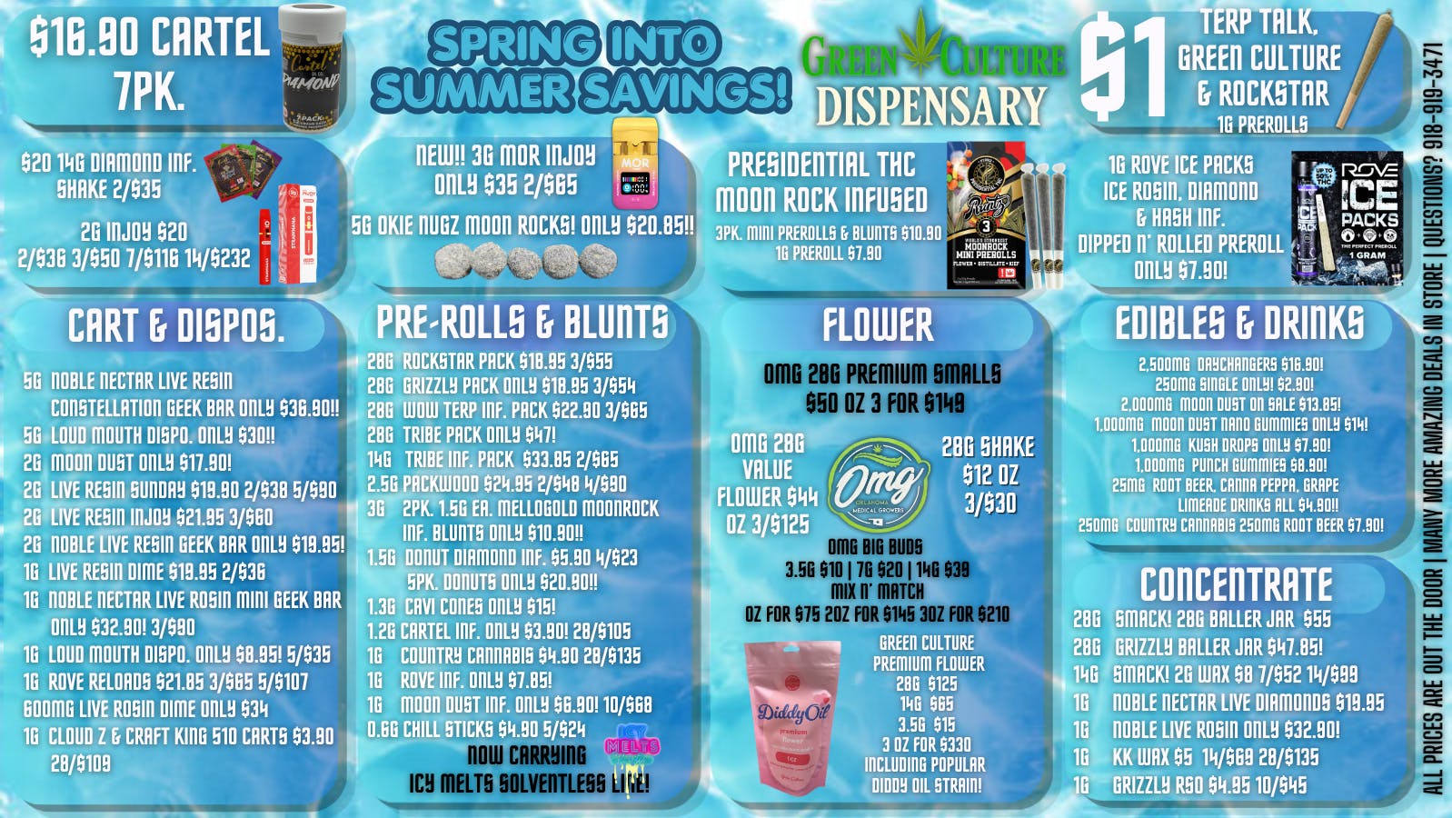 Green Culture - Miami Spring Into Summer Savings ONLY @ Green Culture 💦