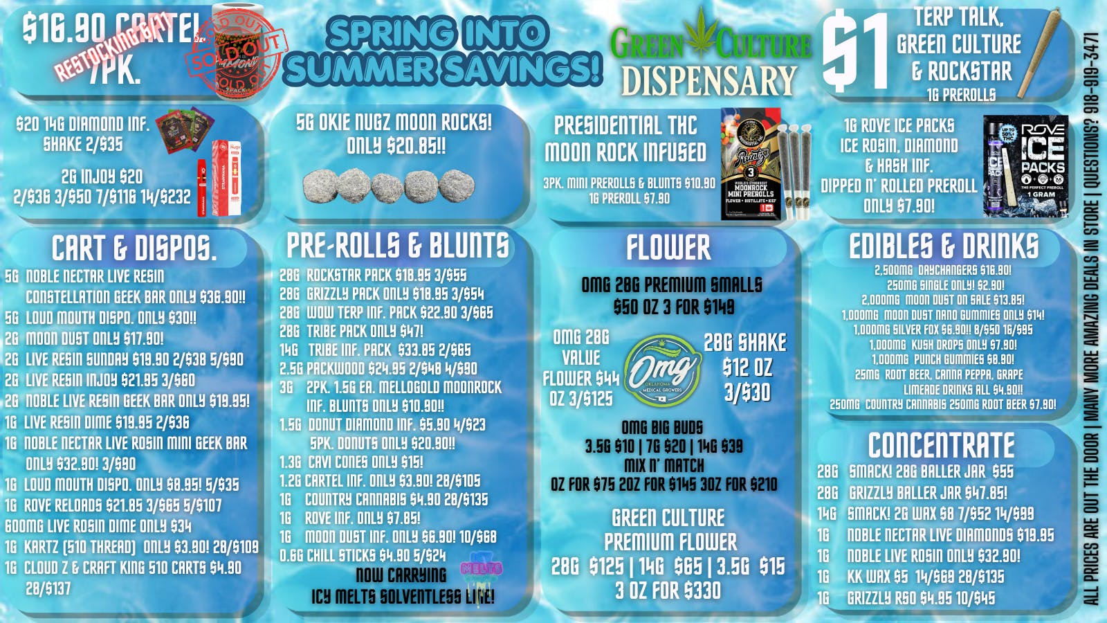 Green Culture - Miami Spring Into Summer Savings ONLY @ Green Culture 💦