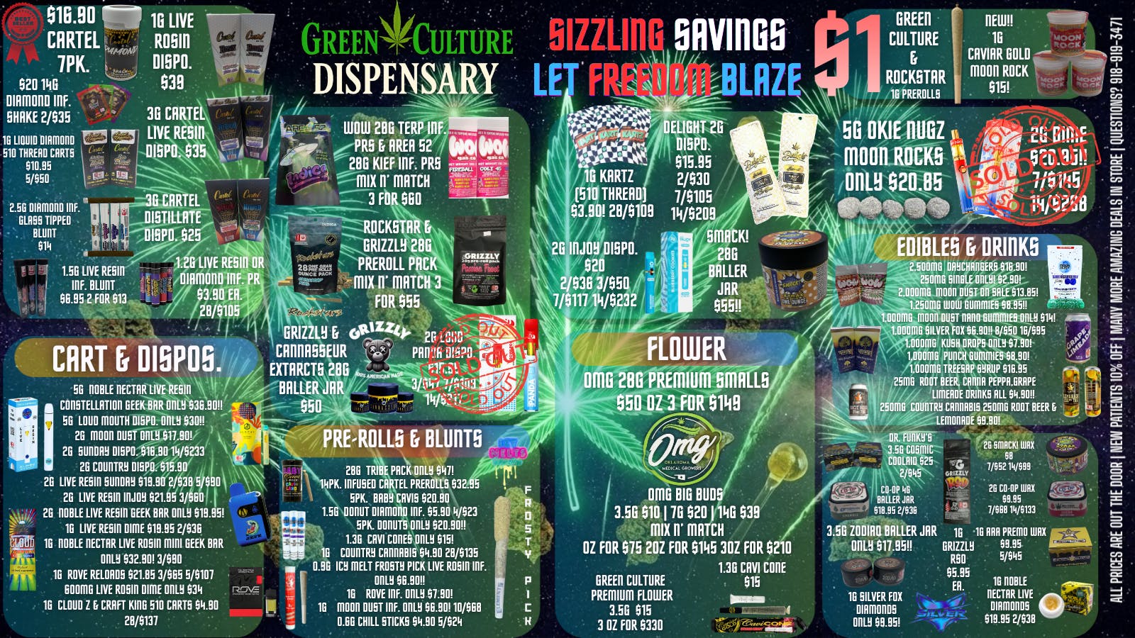 Green Culture - Miami SIZZLING SAVINGS 🧨 LET FREEDOM BLAZE 🔥🇺🇸