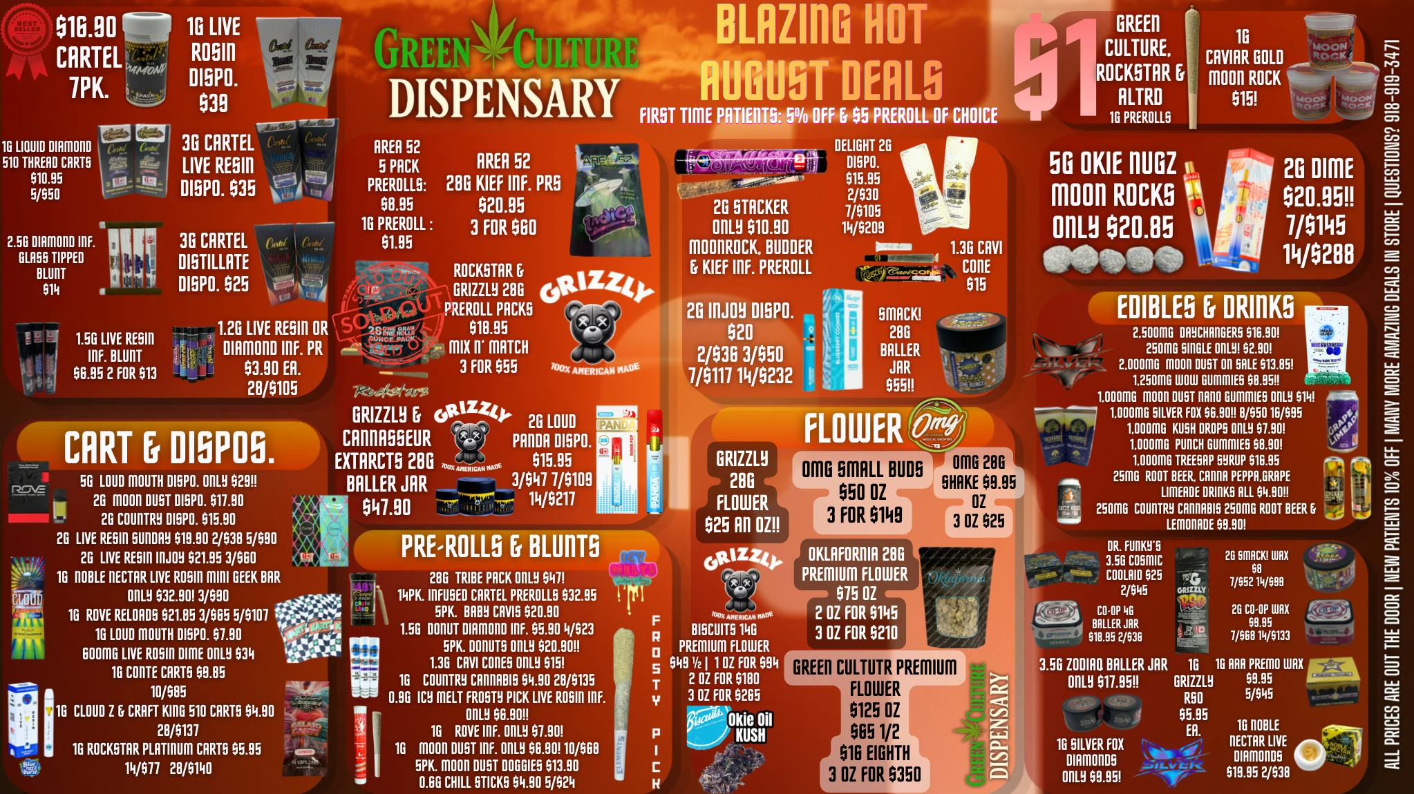 Green Culture - Miami BLAZING HOT AUGUST DEALS ONLY @ GREEN CULTURE 🔥