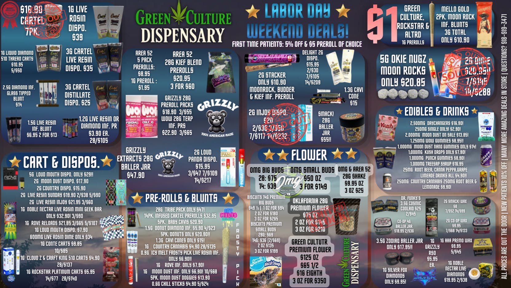 Green Culture - Miami LABOR DAY WEEKEND DEALS ONLY @ GREEN CULTURE 🇺🇸