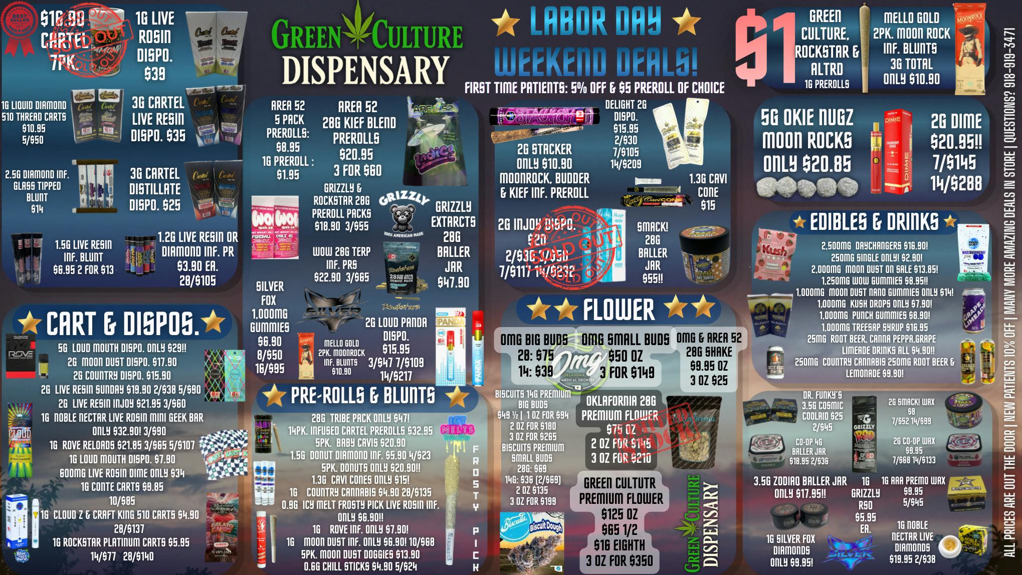 Green Culture - Miami LABOR DAY WEEKEND DEALS ONLY @ GREEN CULTURE 🇺🇸