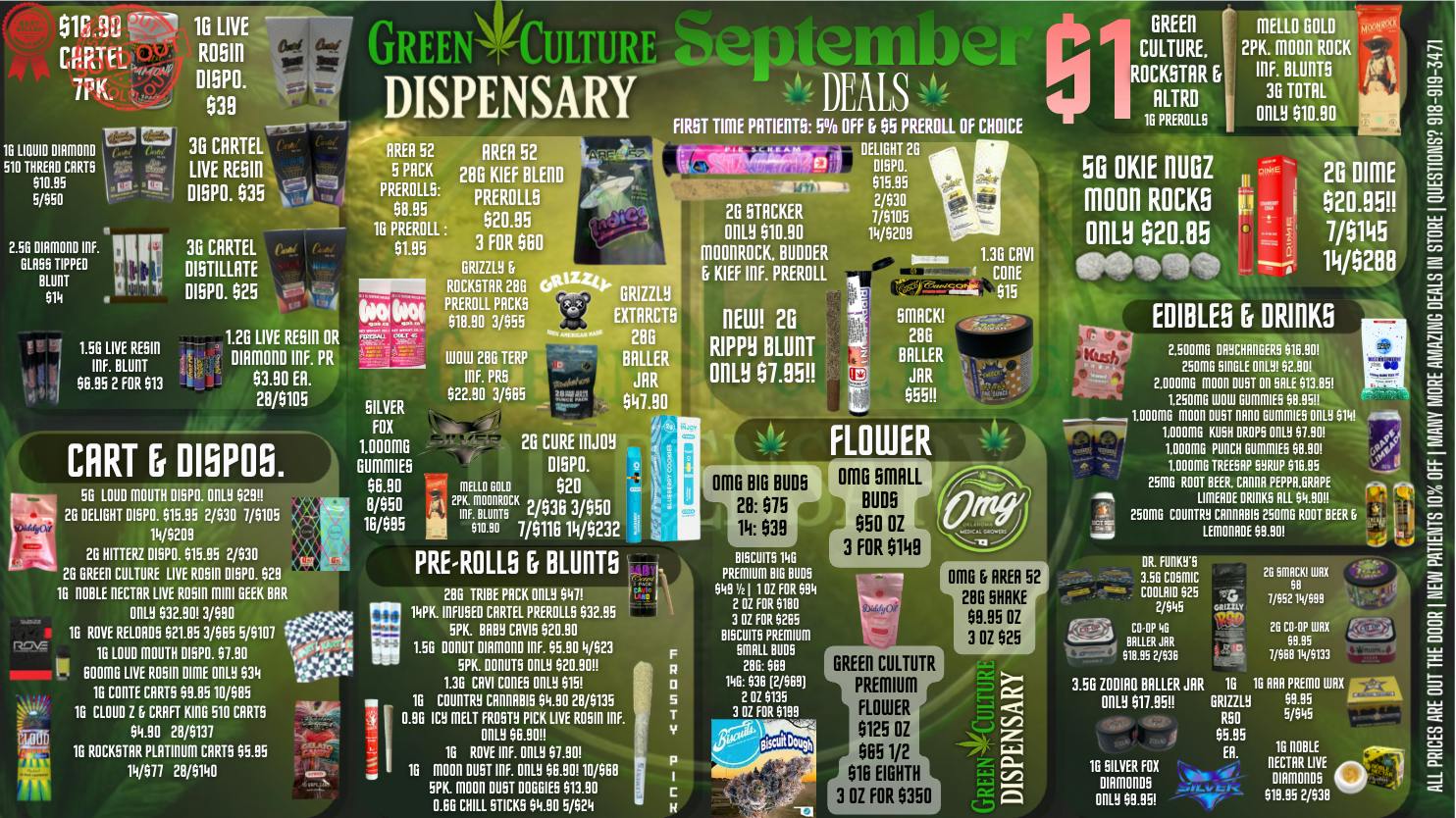Green Culture - Miami FALL INTO SEPTEMBER DEALS ONLY @ GREEN CULTURE 🍃