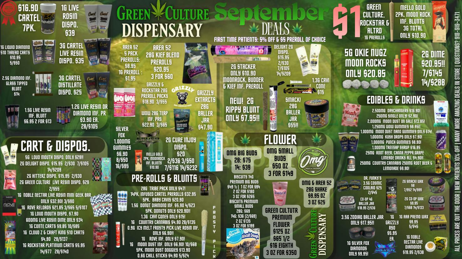 Green Culture - Miami FALL INTO SEPTEMBER DEALS ONLY @ GREEN CULTURE 🍃