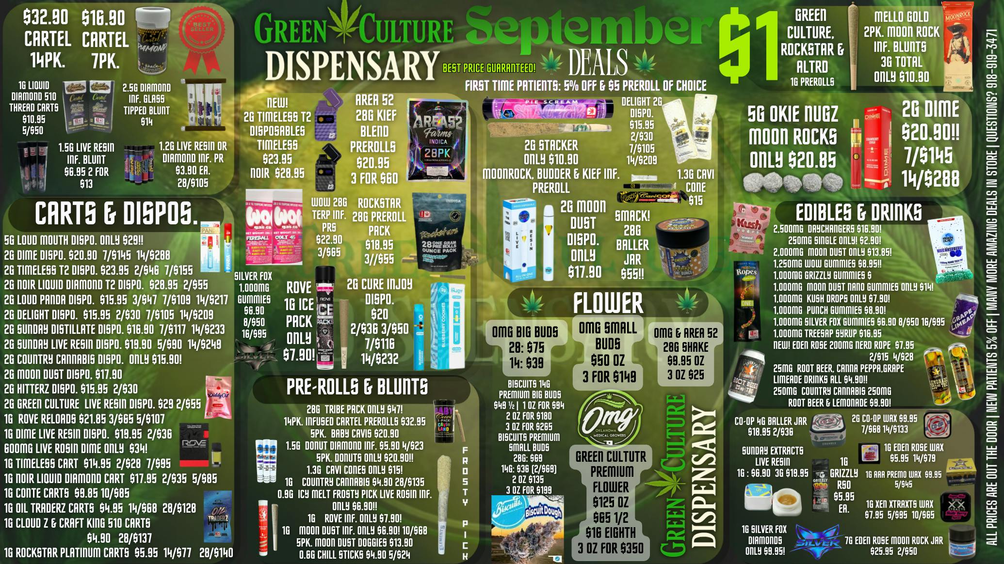 Green Culture - Miami FALL INTO SEPTEMBER DEALS ONLY @ GREEN CULTURE 🍃
