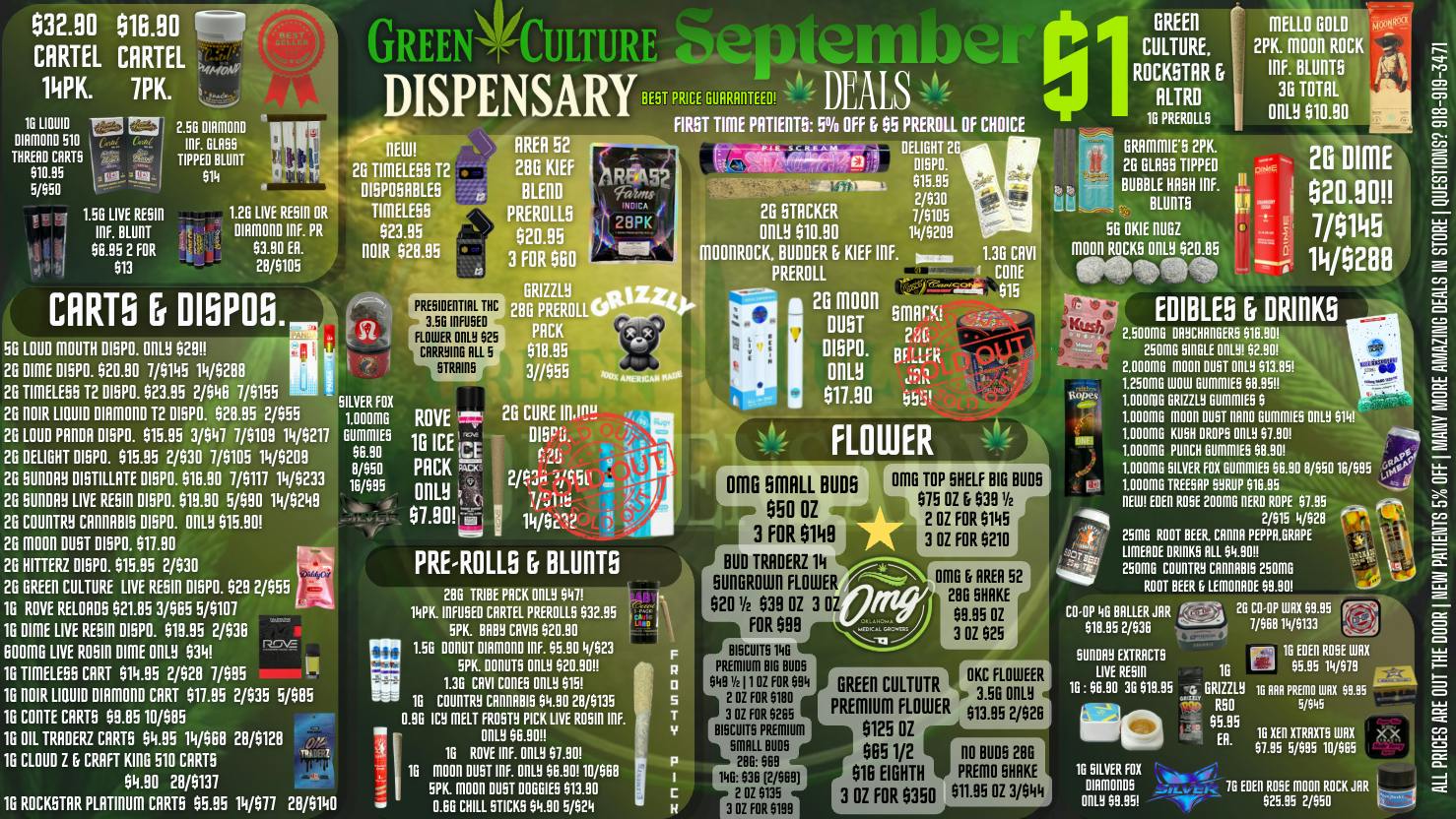 Green Culture - Miami FALL INTO SEPTEMBER DEALS ONLY @ GREEN CULTURE 🍃