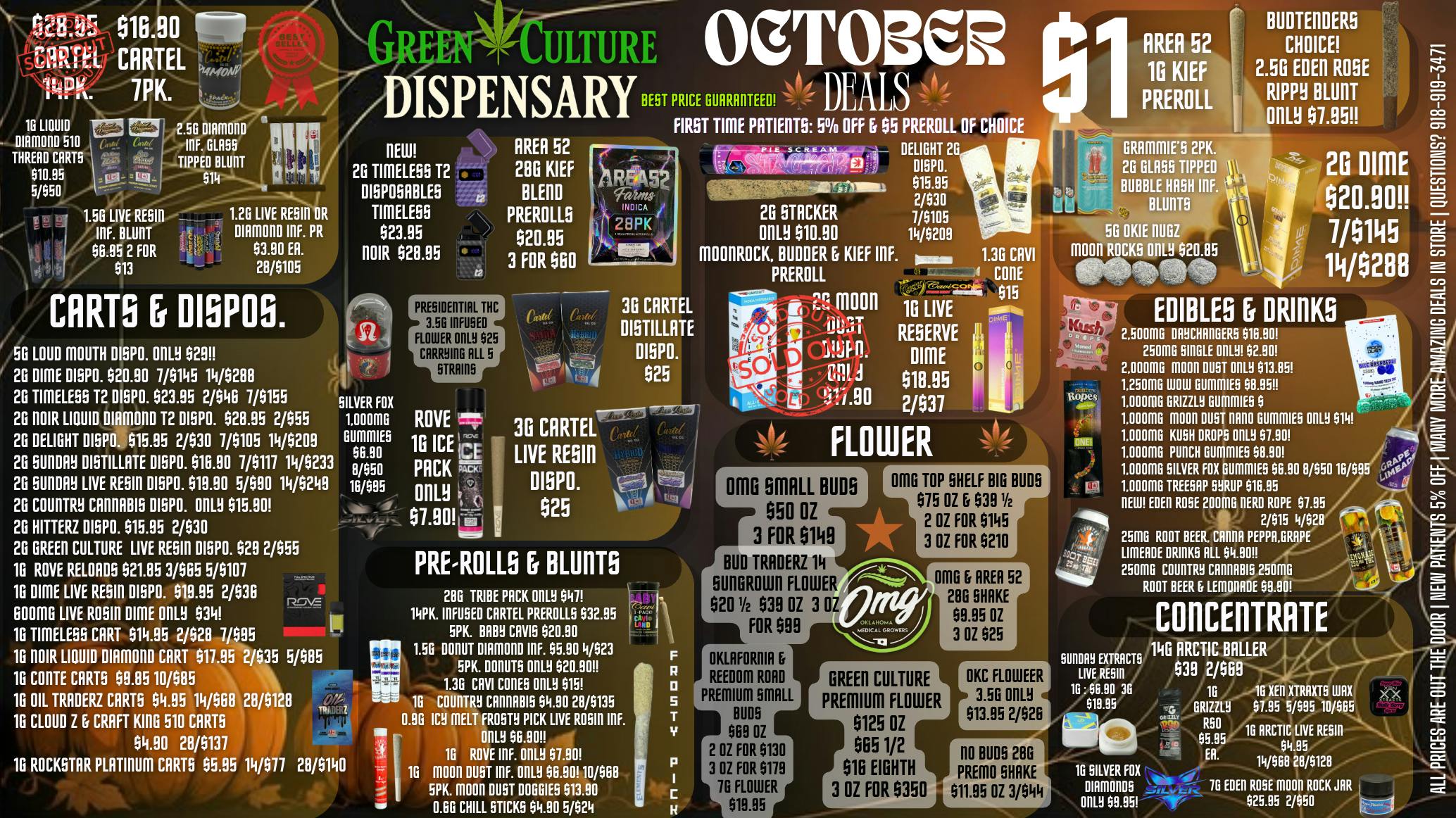 Green Culture - Miami SPOOKY DEALS ONLY @ GREEN CULTURE DISPENSARY 🎃👻