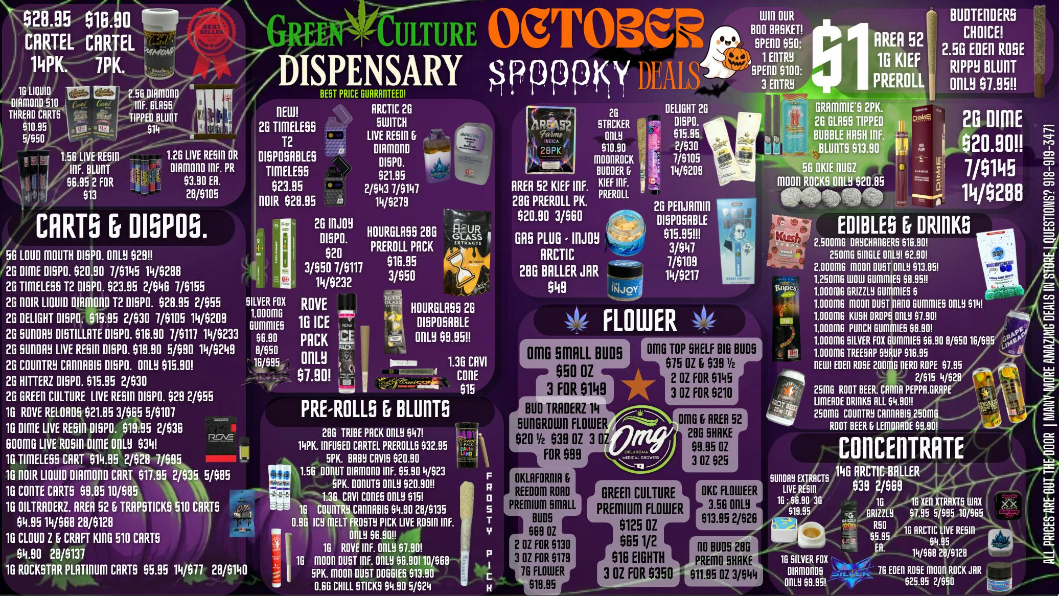 Green Culture - Miami SPOOKY DEALS ONLY @ GREEN CULTURE DISPENSARY 🎃👻