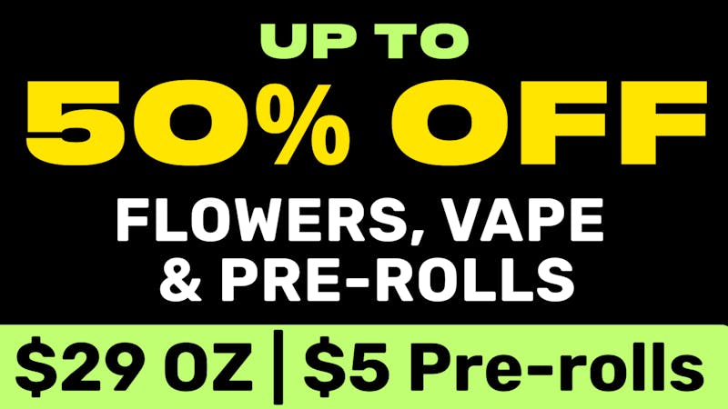 Smokeland Weed Delivery - Ventura $29 Ounce + 50% Off Vapes, prerolls and more