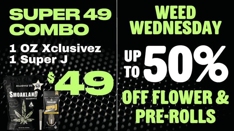 Smokeland Weed Delivery - San Francisco 50% OFF Weed Wednesday 🔥 $49 OZ Special