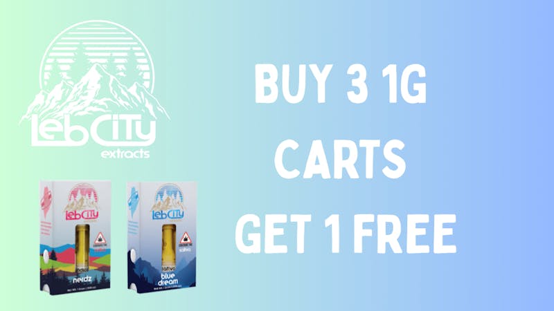 Lebcity Extracts - Curbside Pickup Buy 3 carts Get 1 Free