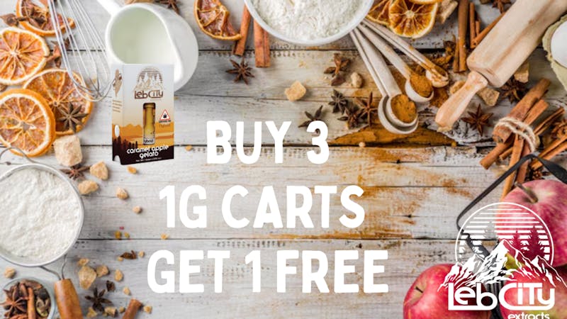 Lebcity Extracts - Curbside Pickup Buy 3 carts Get 1 Free