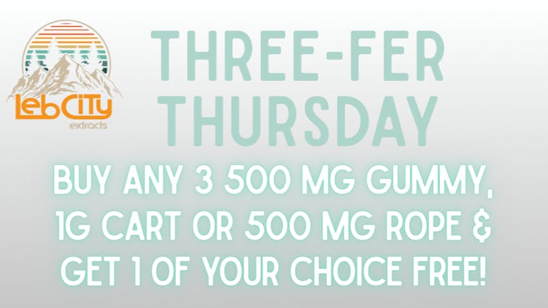 Lebcity Extracts - Curbside Pickup Threefer thursday