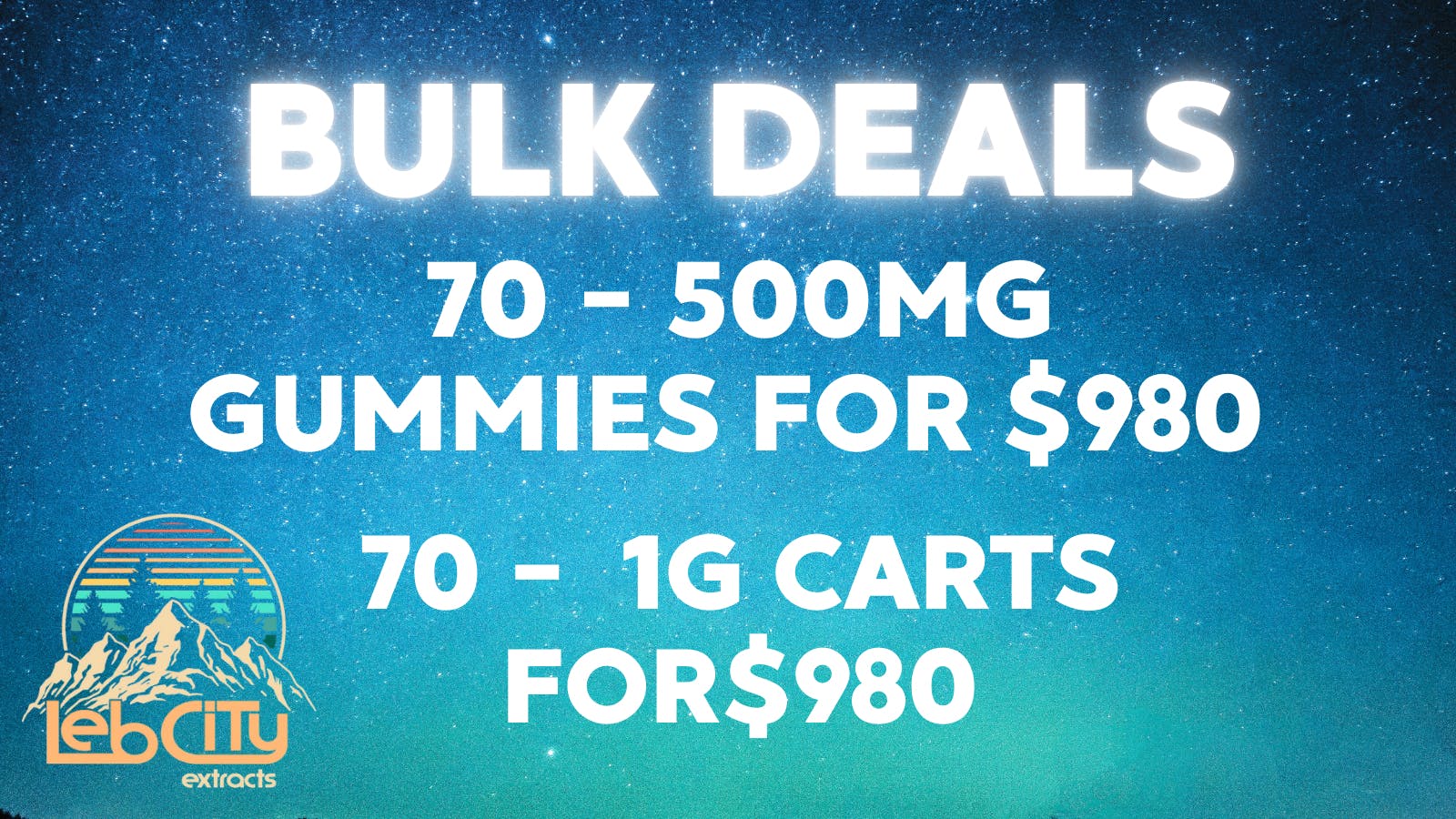 Lebcity Extracts - Curbside Pickup Bulk Deal Specials
