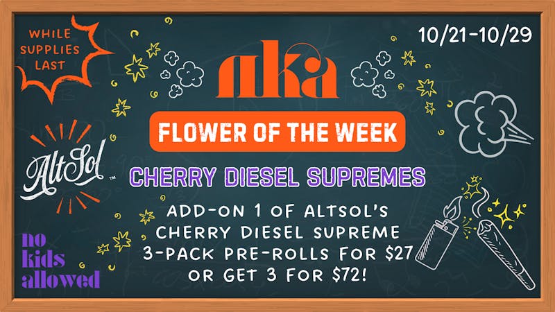 No Kids Allowed Flower of the Week: Cherry Diesel Supreme 🍒
