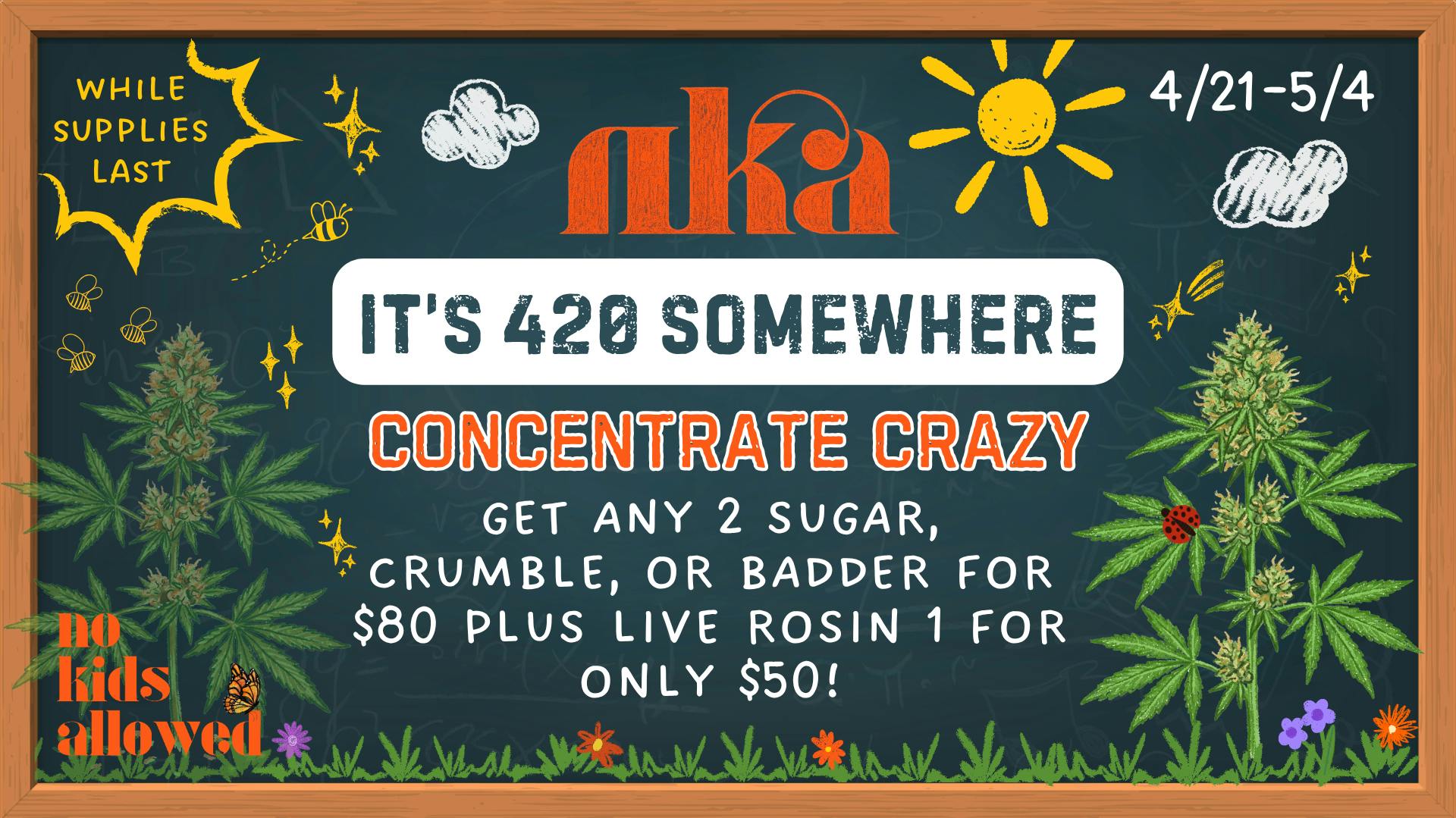 No Kids Allowed Concentrate Crazy 🌀