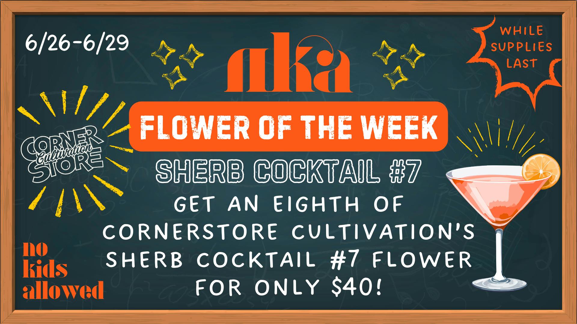 No Kids Allowed FOTW: Sherb Cocktail #7 🍸
