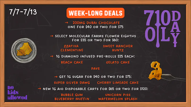 No Kids Allowed OIL Day Week-Long Deals 🛢️