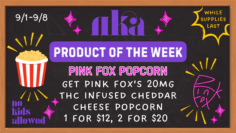 No Kids Allowed Pink Fox Popcorn🍿