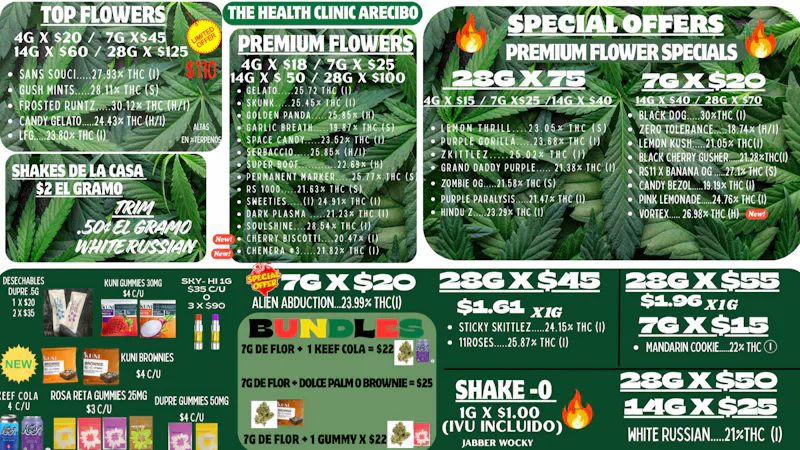 The Health Clinic - Arecibo MENU Y OFERTAS ARECIBO