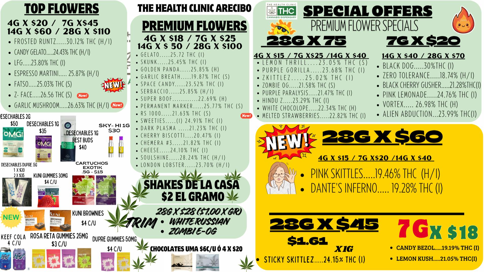The Health Clinic - Arecibo MENU FLORES - ARECIBO