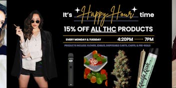 Relva Happy Hour - 15% Off All THC Products