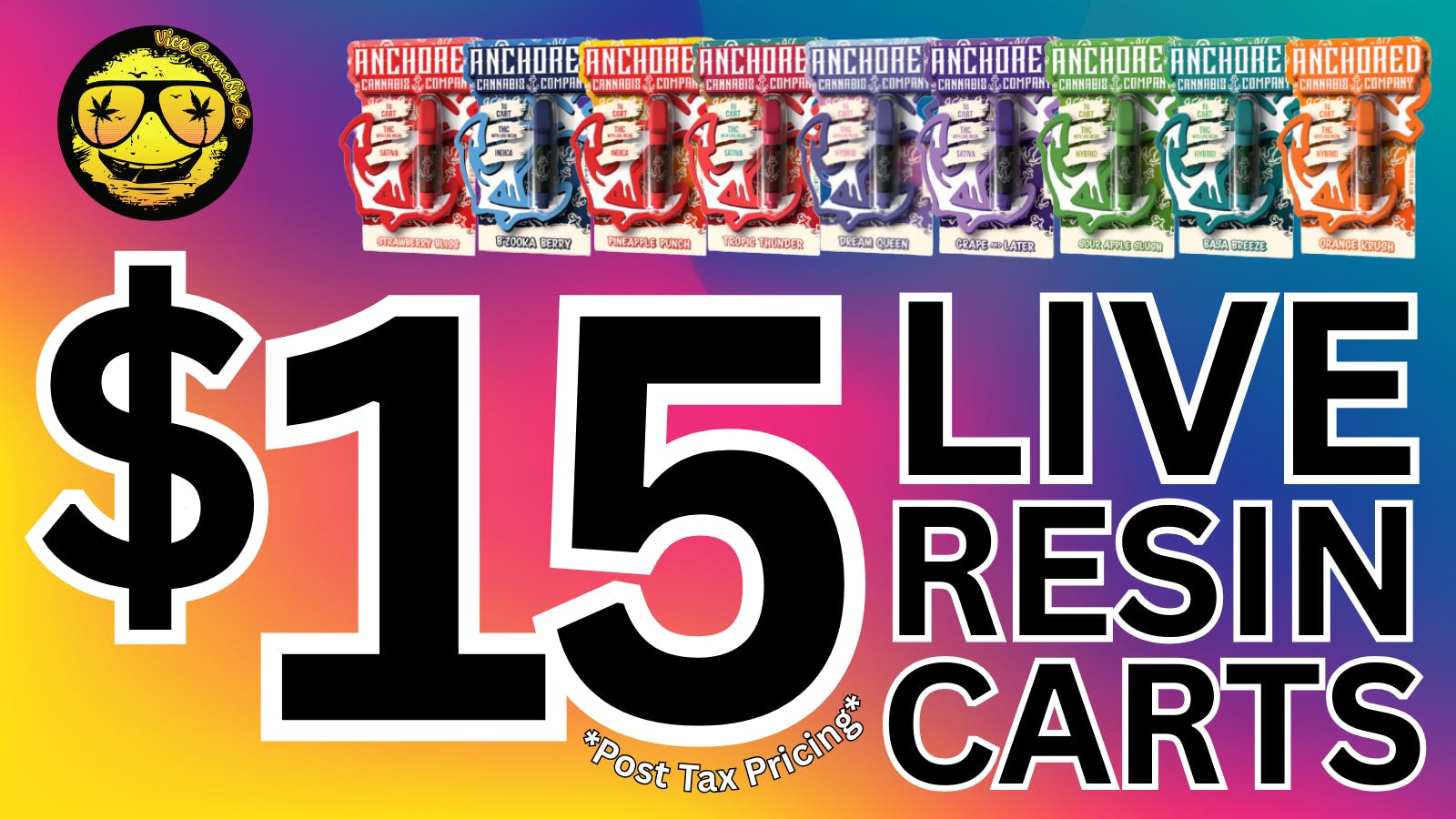 Vice Stillwater Dispensary North $15 Live Resin Carts