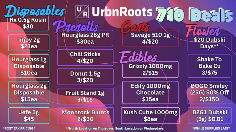 Urbn Roots - North: DRIVE THRU 710 Deals