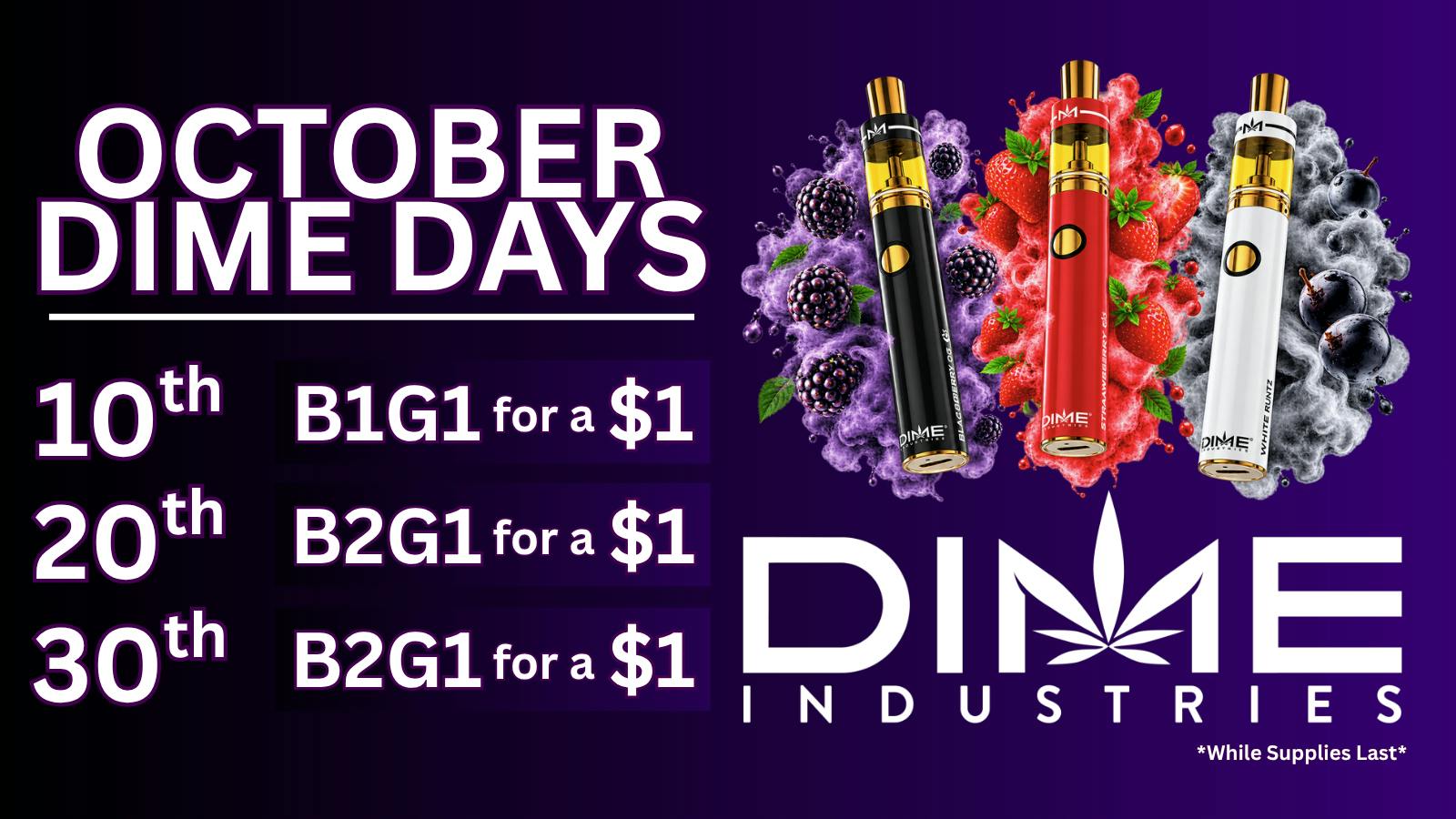 Ponca City Dispensary Dime Days in October