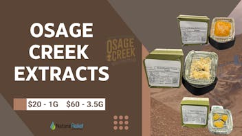 Natural Relief Dispensary Hot Deal! -Premium Quality Extracts by Osage @ NRD