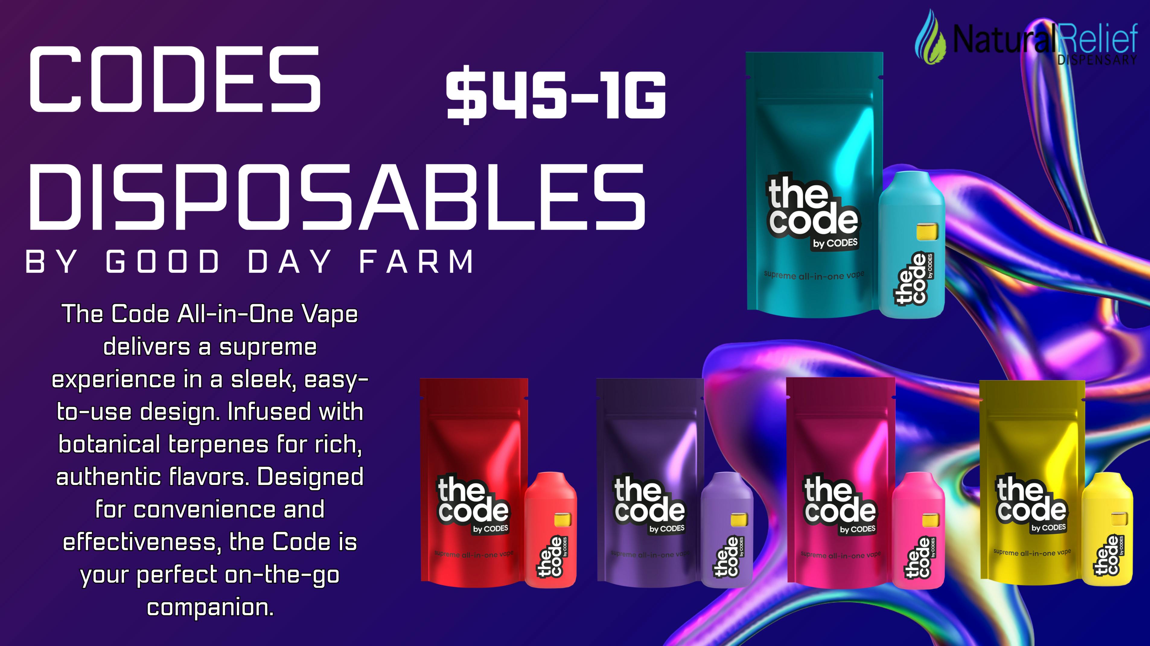 Natural Relief Dispensary CODES All-IN-One by GDF at Natural Relief!