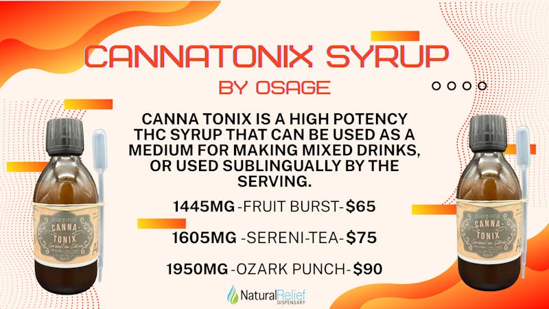 Natural Relief Dispensary Canna-Tonix Syrup @ Natural Relief Dispensary