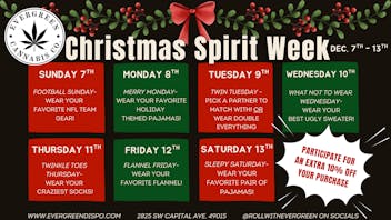 Potters Cannabis Boutique Christmas Spirit Week