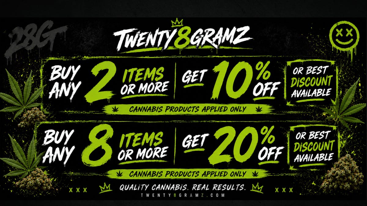 Twenty8Gramz All deals available at www.twenty8gramz.com