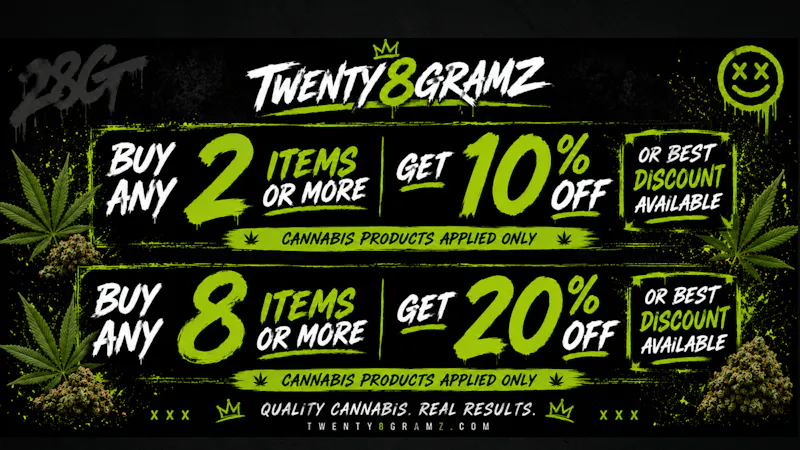 Twenty8Gramz All deals available at www.twenty8gramz.com