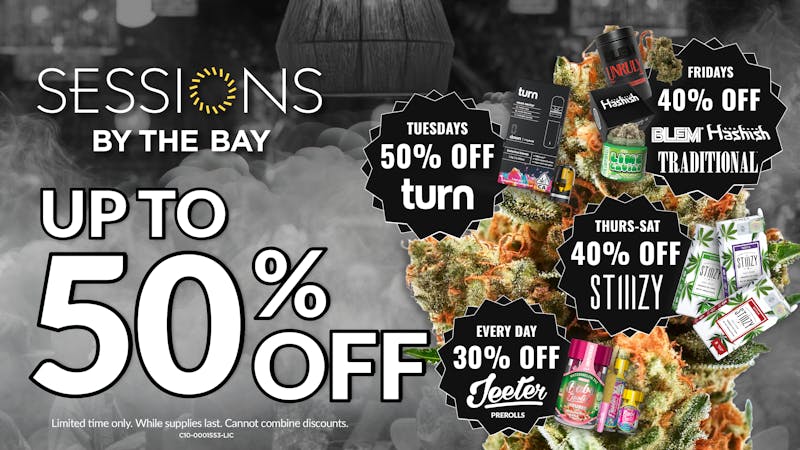 Sessions By The Bay - Lounge & Dispensary National City / Chula Vista Up to 50% Off Daily Deals