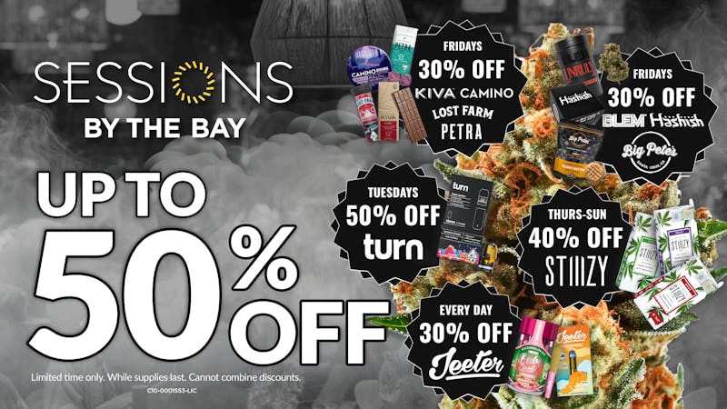 Sessions By The Bay - Lounge & Dispensary National City / Chula Vista Up to 50% Off Daily Deals